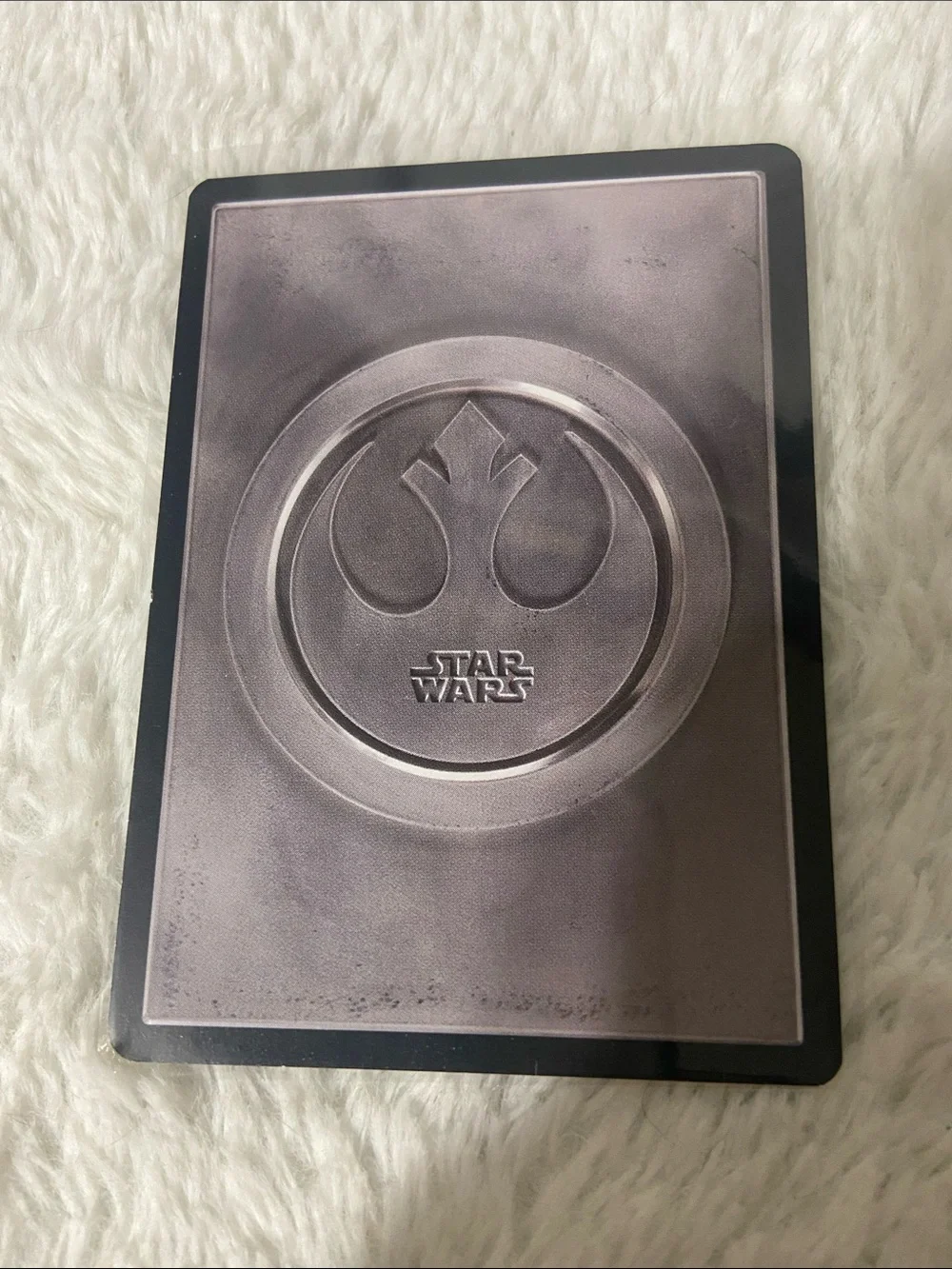 Star Wars Metallic Gray Rebel Emblem Card - Black Border